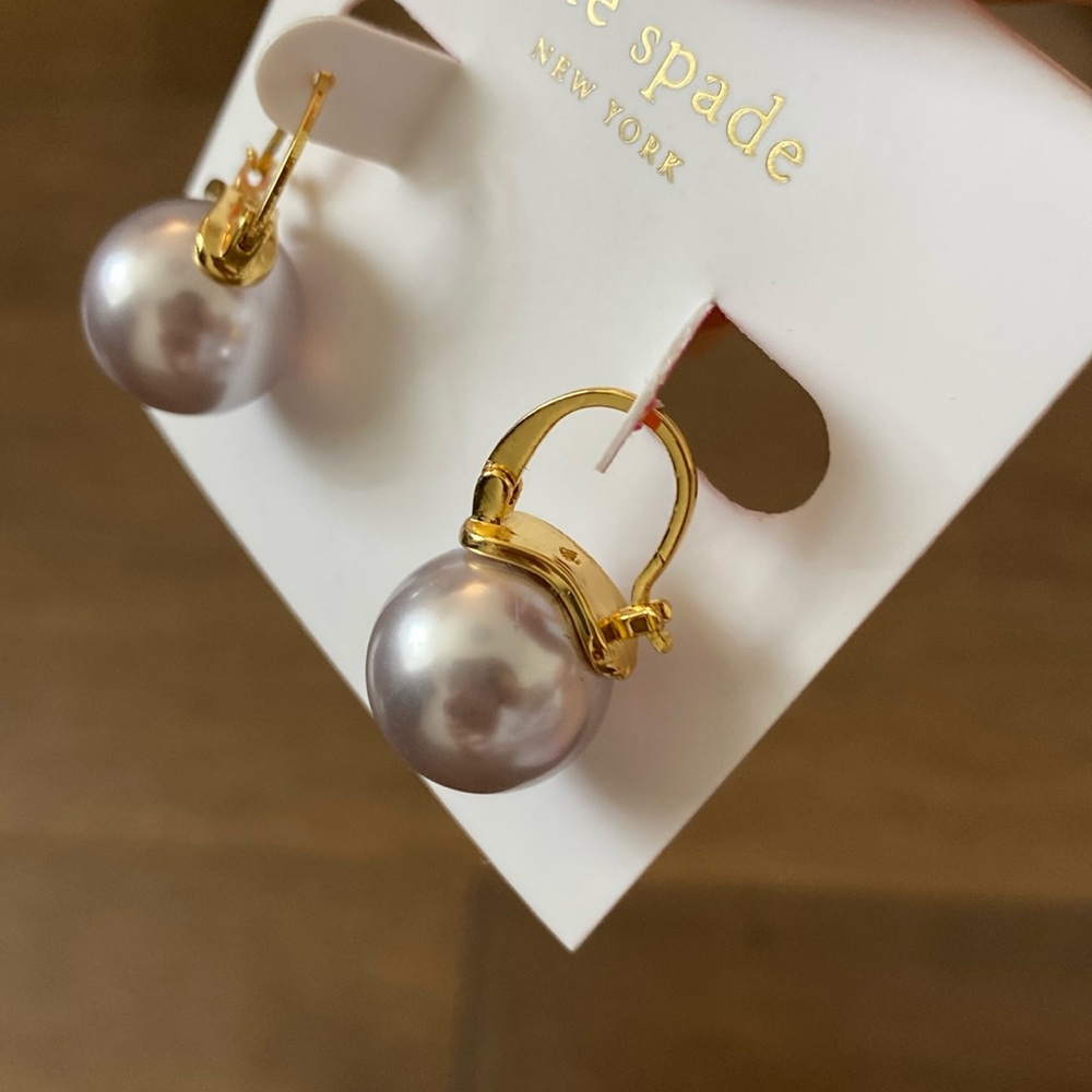 Kate Spade Gold and Silver Drop Earrings - Picture 3 of 3